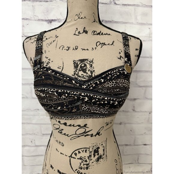 Nip Tuck Other - Nip‎ tuck Swim Joanne Multi Fit Cup Size 4 Bikini Top Twist Front Lined